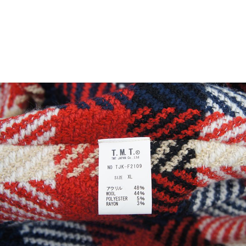 T.M.T ティーエムティー/ORIGINAL WOOL PLAID SHAWL COLLAR COAT/TJK-F2109//Sランク/05