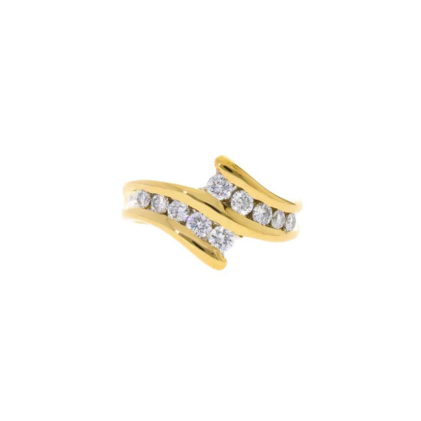 / K18/Pt900ダイヤリング 0.78ct//Aランク/75