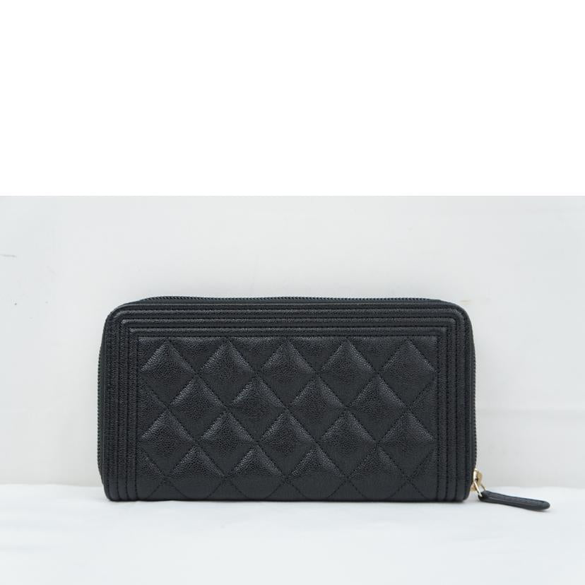 CHANEL シャネル/ボーイシャネル ラウンドファスナーウォレット//269*****/Aランク/67