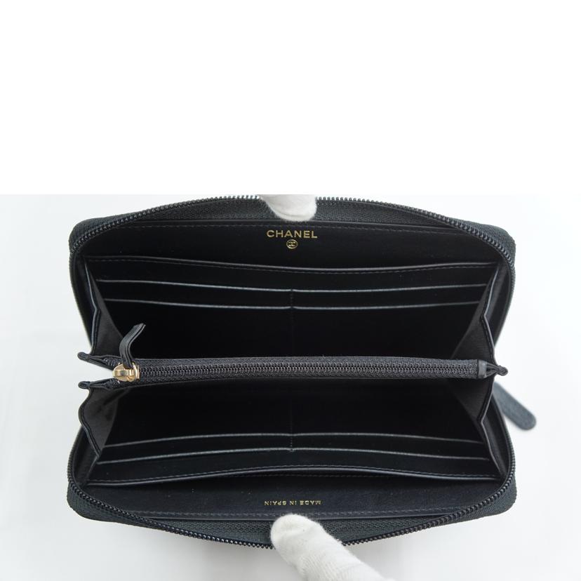 CHANEL シャネル/ボーイシャネル ラウンドファスナーウォレット//269*****/Aランク/67