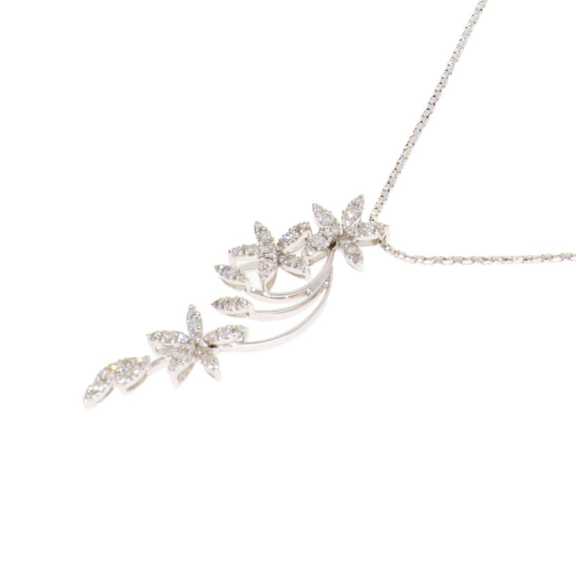 / ◎K18WGダイヤネックレス 1.00ct//Aランク/75