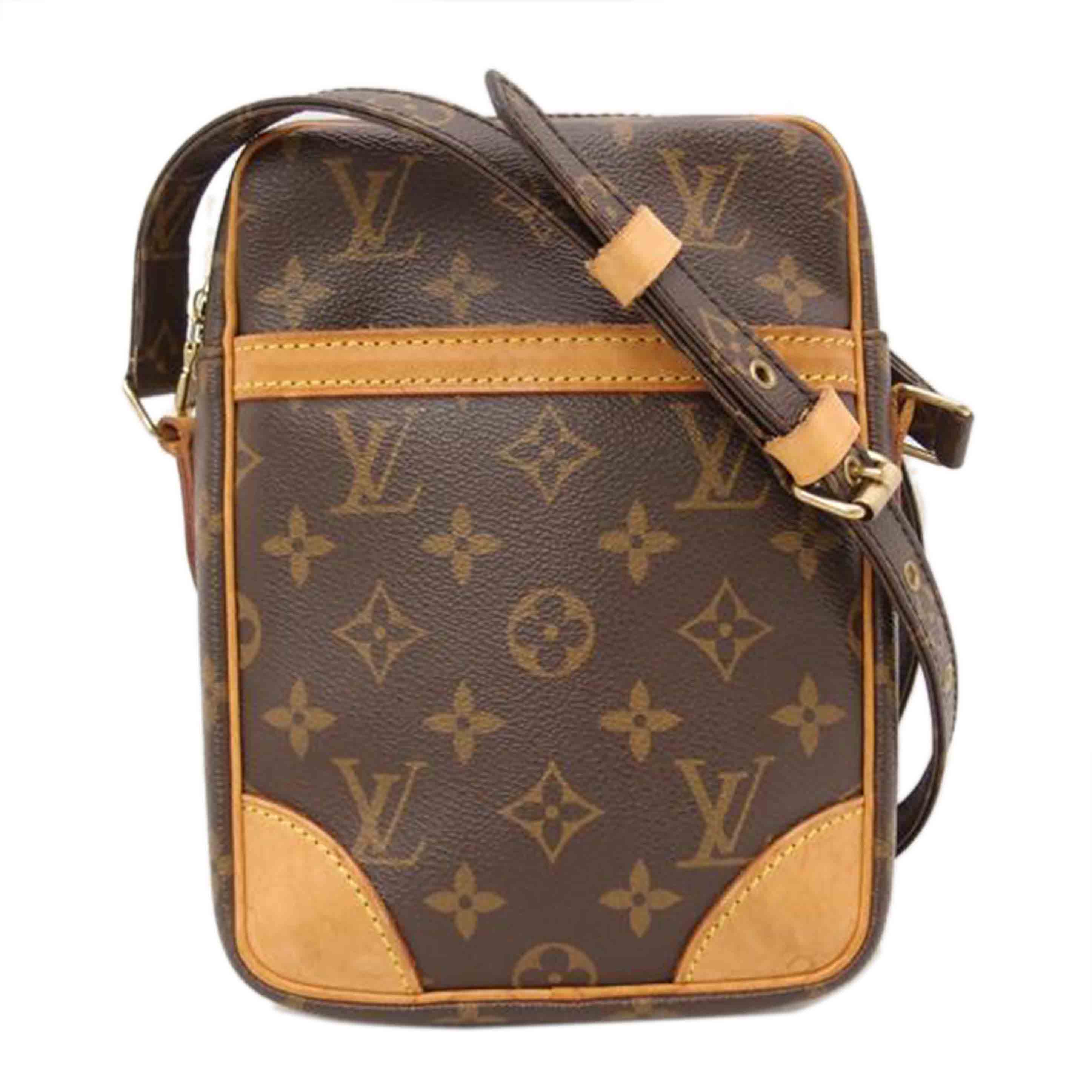 LOUIS VUITTON ルイヴィトン ルイ・ヴィトン ビトン ショルダーバッグ ブラウン メンズ レディース 定番 人気 LV 斜め掛け 肩がけ/ダヌーブ/モノグラム/M45266//TH0***/Aランク/69