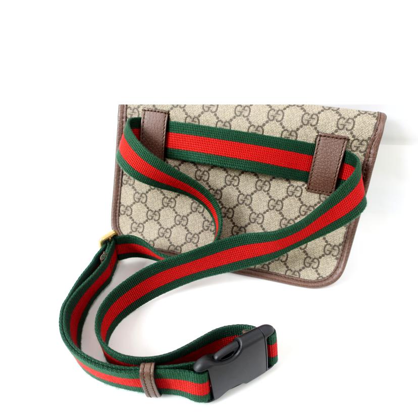 GUCCI グッチ/GGスプリーム ベルトバッグ ボディバッグ 斜め掛けバッグ ウエストポーチ/493930//Aランク/65