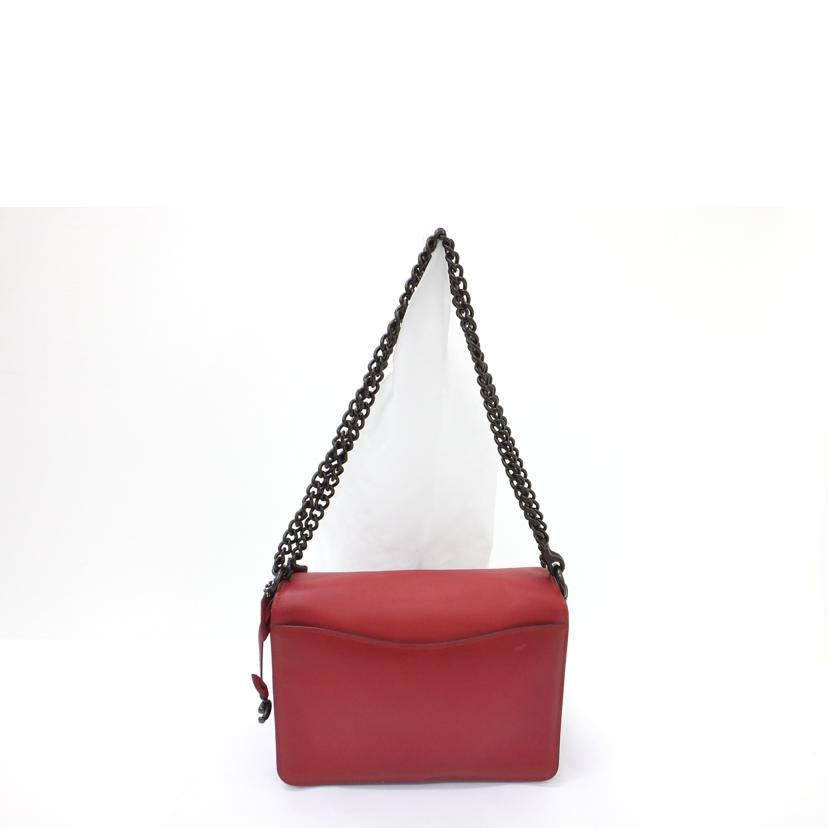 COACH コーチ/シグネチャー×レッド/チェーンハンドバッグ/76046//E1992/Bランク/88