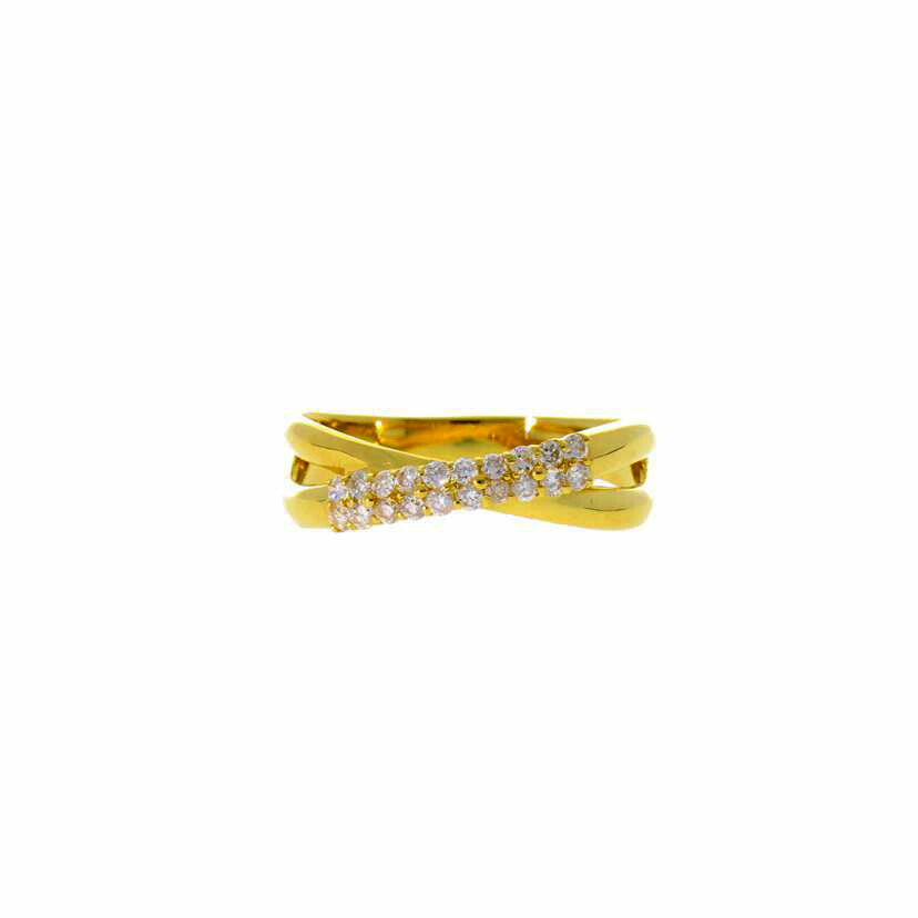 / K18ダイヤリング 0.23ct//Aランク/75