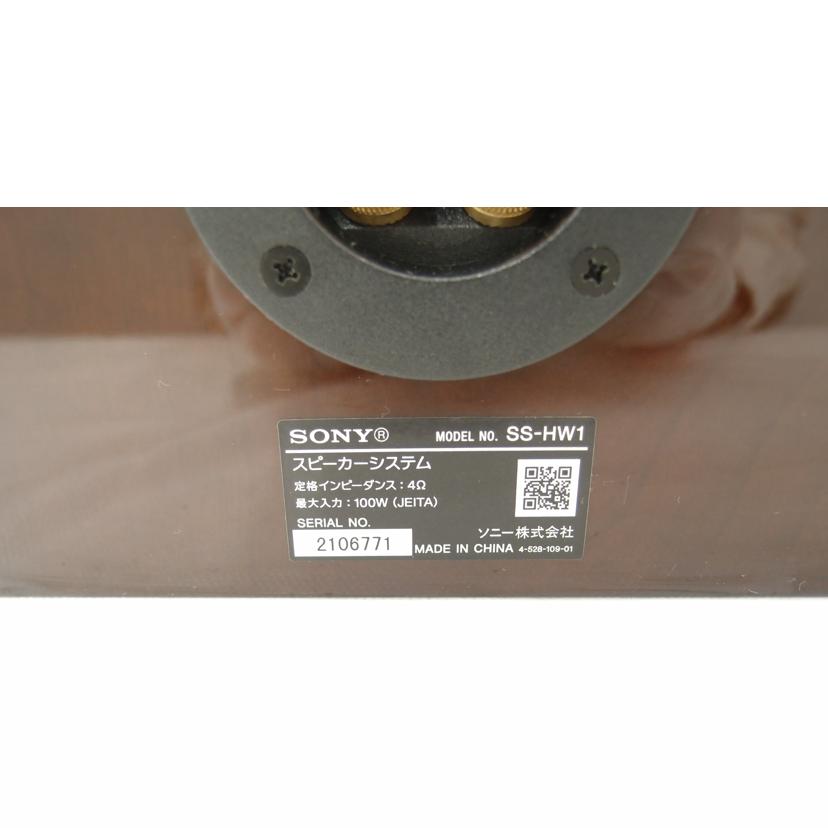 SONY ソニー/スピーカー(ペア)/SS-HW1//2106771/ABランク/69