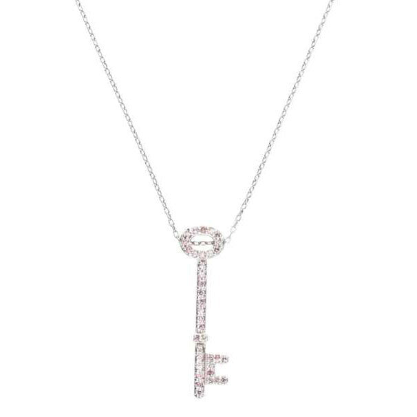 / K18WGピンクダイヤネックレス 0.31ct//Aランク/75