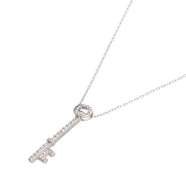 / K18WGピンクダイヤネックレス 0.31ct//Aランク/75