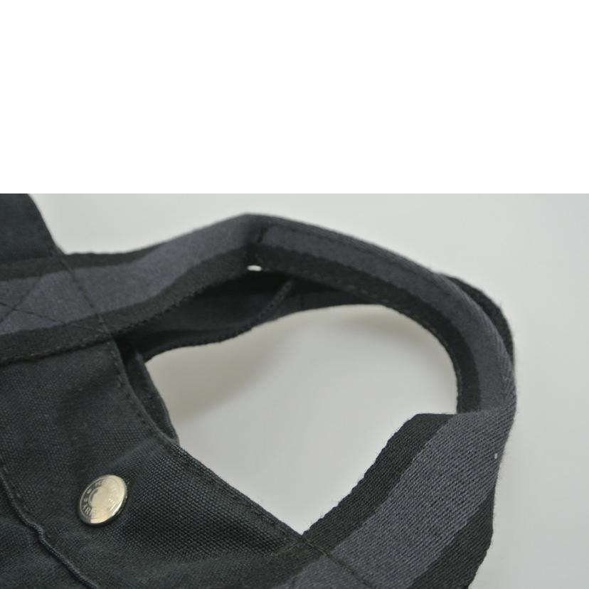 HERMES エルメス/フールトュMM トートバッグ ハーフレザー紺/黒//2110-32/Bランク/87