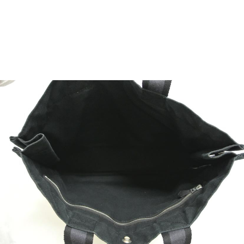HERMES エルメス/フールトュMM トートバッグ ハーフレザー紺/黒//2110-32/Bランク/87