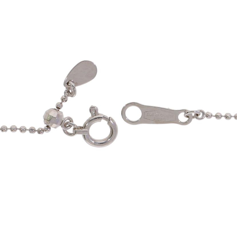 / K18WGダイヤネックレス 0.71ct//Aランク/75