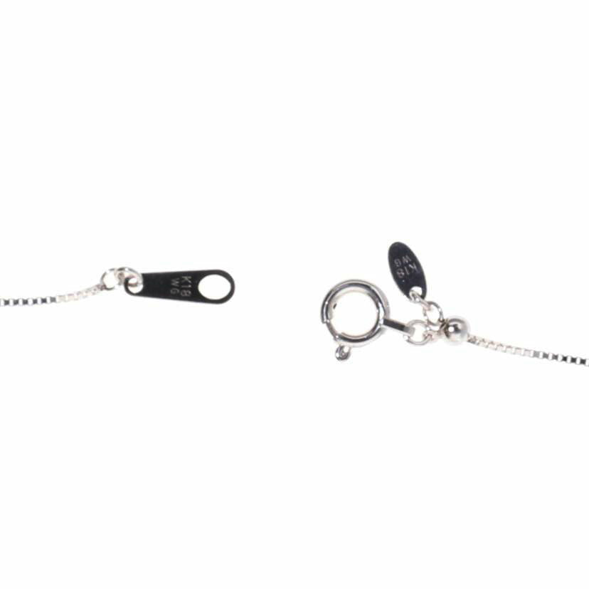 K18WG/K18WGダイヤネックレス 0.56ct/4.2//0.56/Aランク/75