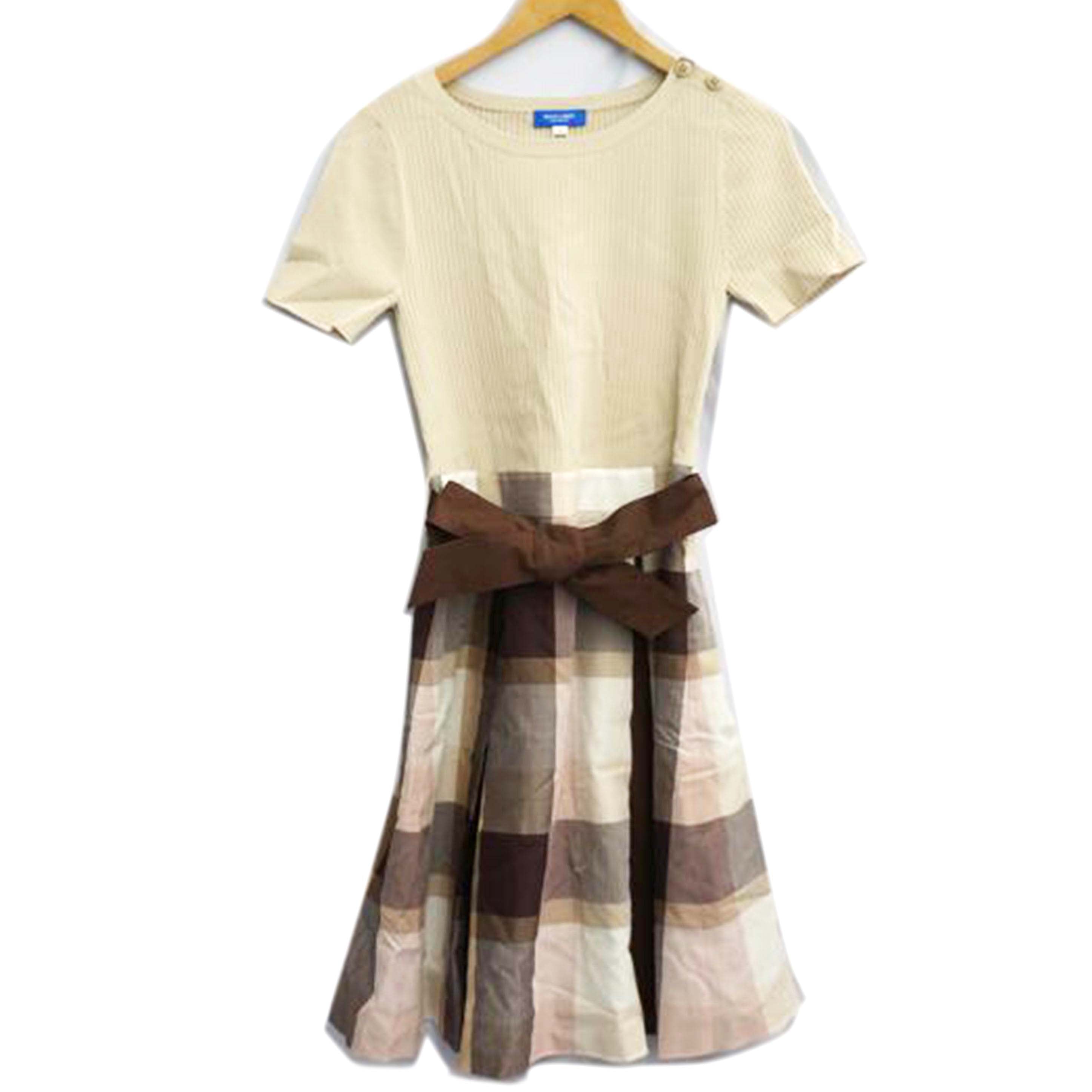 BLUELABELCRESTBRIDGE ブルーレーベルクレストブリッジ/ワンピース BEG/チェック//SAランク/07