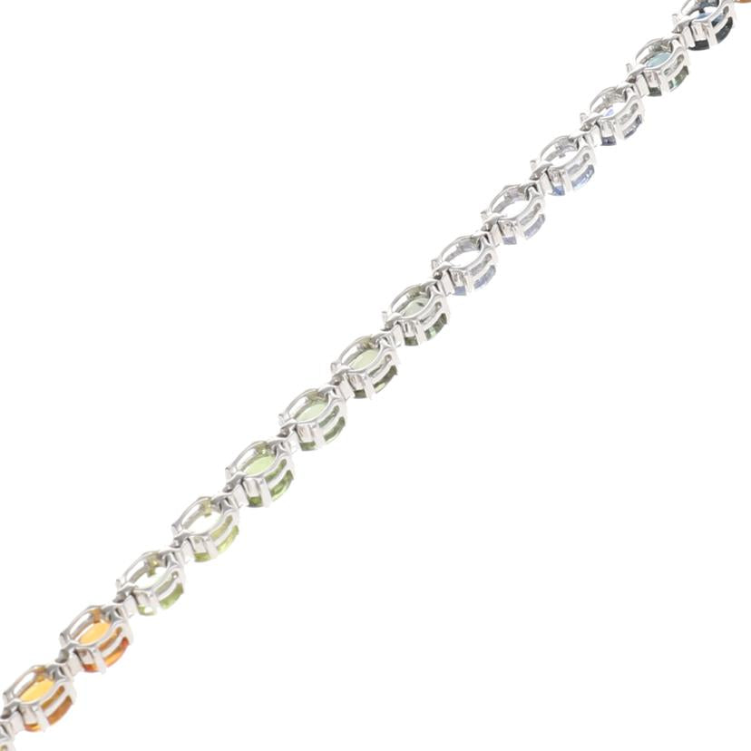 / ◎K18サファイアダイヤブレスレット12.99/D0.26ct//Aランク/75