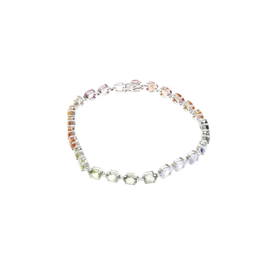 / ◎K18サファイアダイヤブレスレット12.99/D0.26ct//Aランク/75