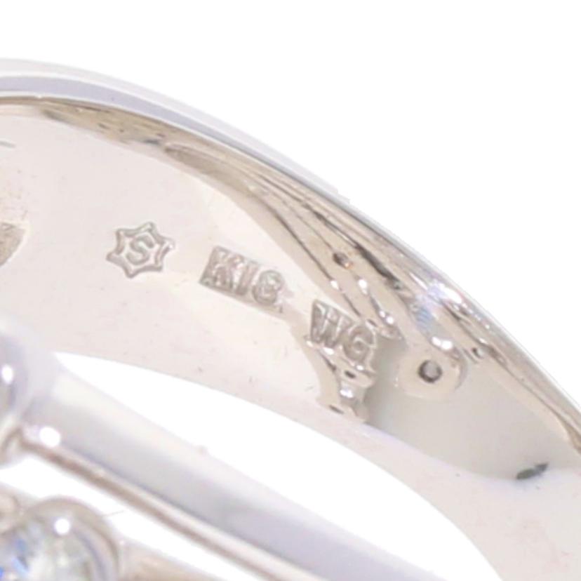 / K18WGダイヤリング 0.57ct//Aランク/75