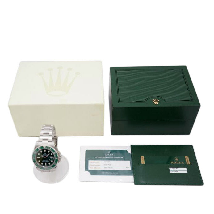 ROLEX ロレックス/サブマリーナデイト グリーン/116610LV//G258554/Aランク/67