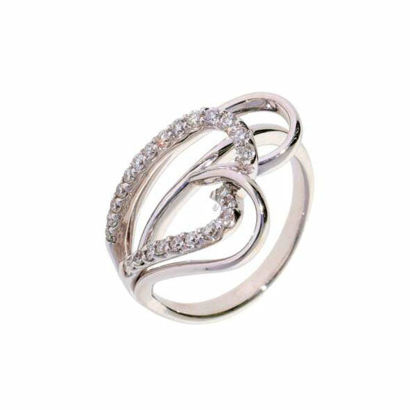 / K18WGダイヤリング 0.50ct//Aランク/75