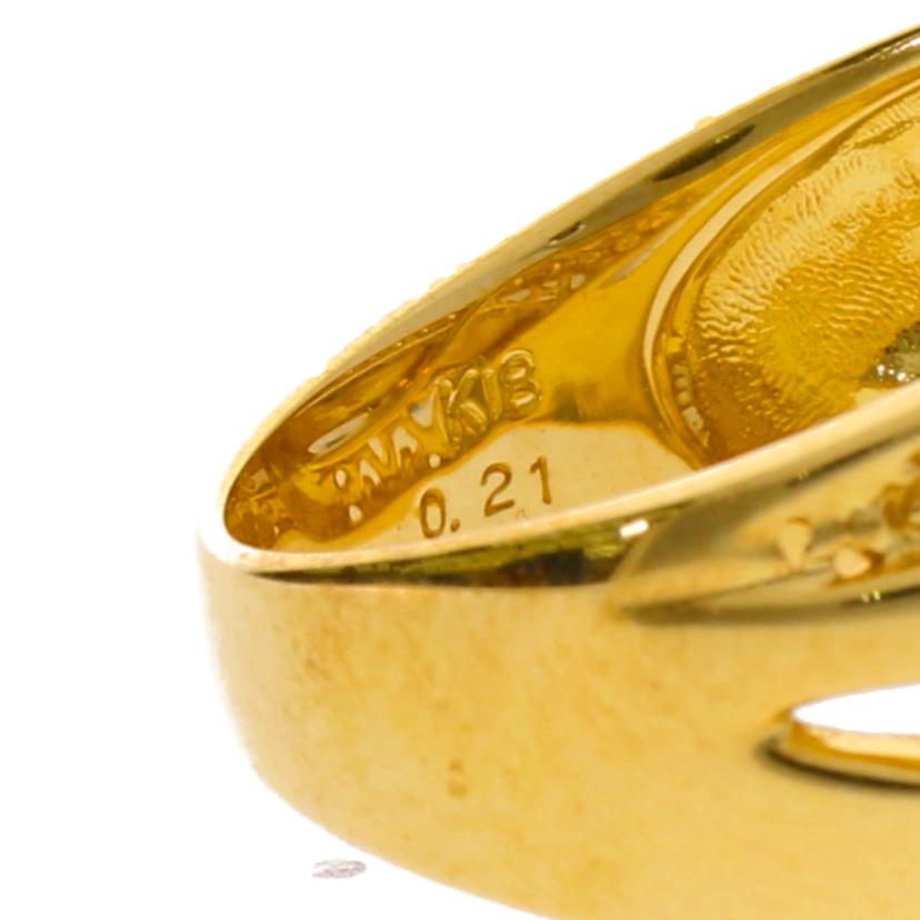 K18/K18ダイヤリング0.21ct/#11/5.8//0.21/Aランク/75