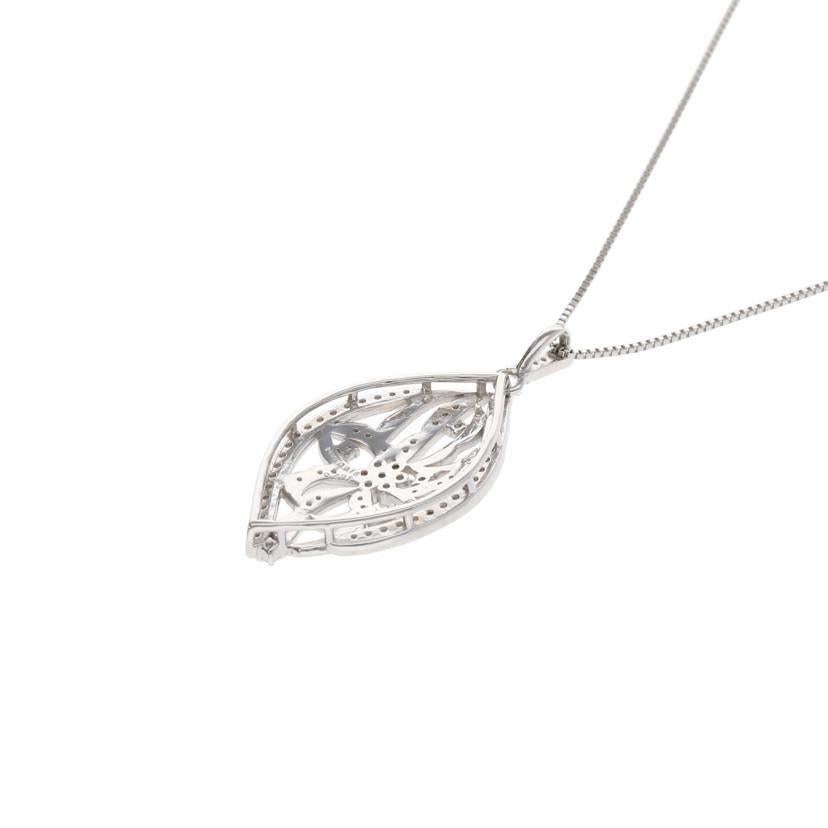 /◎ Pt900/850ピンクダイヤ/ダイヤネックレス0.016/0.437ct//Aランク/75