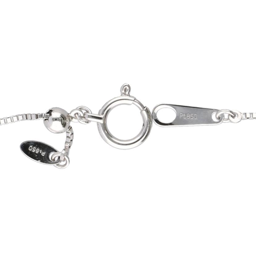 /◎ Pt900/850ピンクダイヤ/ダイヤネックレス0.016/0.437ct//Aランク/75