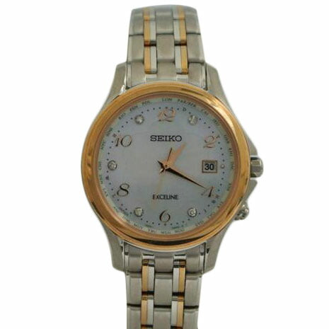 SEIKO セイコー/エクセリーヌ/レディース電波ソーラー/1B35-0AE0//890890/ABランク/87