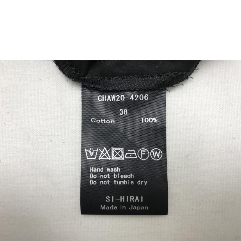 SI-HIRAI スーヒライ/高密度コットンサテンスパイラルブラウス/黒/CHAW20-4206//ABランク/51