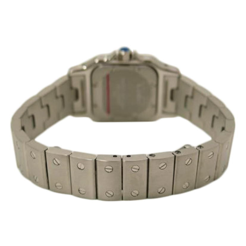 Cartier カルティエ 腕時計 レディース 白文字盤 スクエアフェイス ステンレススチール ブルー2針/サントスガルベSM/クォーツ/W20056D6//154967TX/SAランク/69