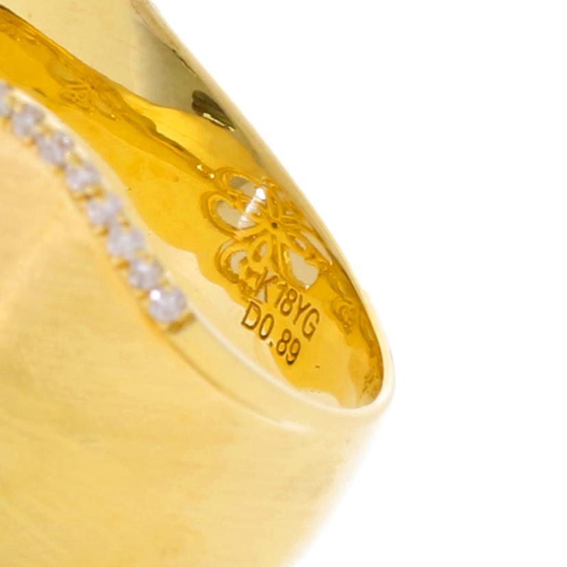 / ◎K18ダイヤリング 0.89ct//Aランク/75