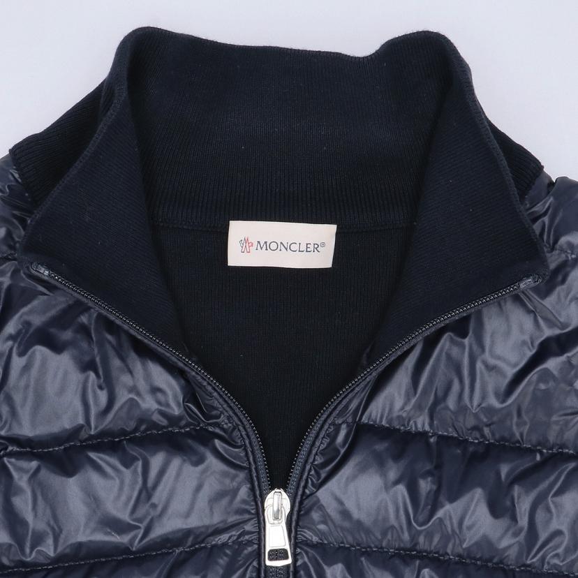 MONCLER モンクレール MONCLER ダウン切替ニットジャケット ブラック メンズ XL/ダウン切替ニットジャケット/ブラック/C-TIND-20-18636//G10919B52100V9059/Aランク/37