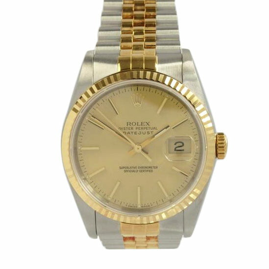 ROLEX/デイトジャスト/YG/SS/16233//L936386/Bランク/62