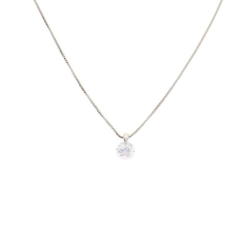 / ◎Pt900/850ダイヤネックレス1.038ct//Aランク/75