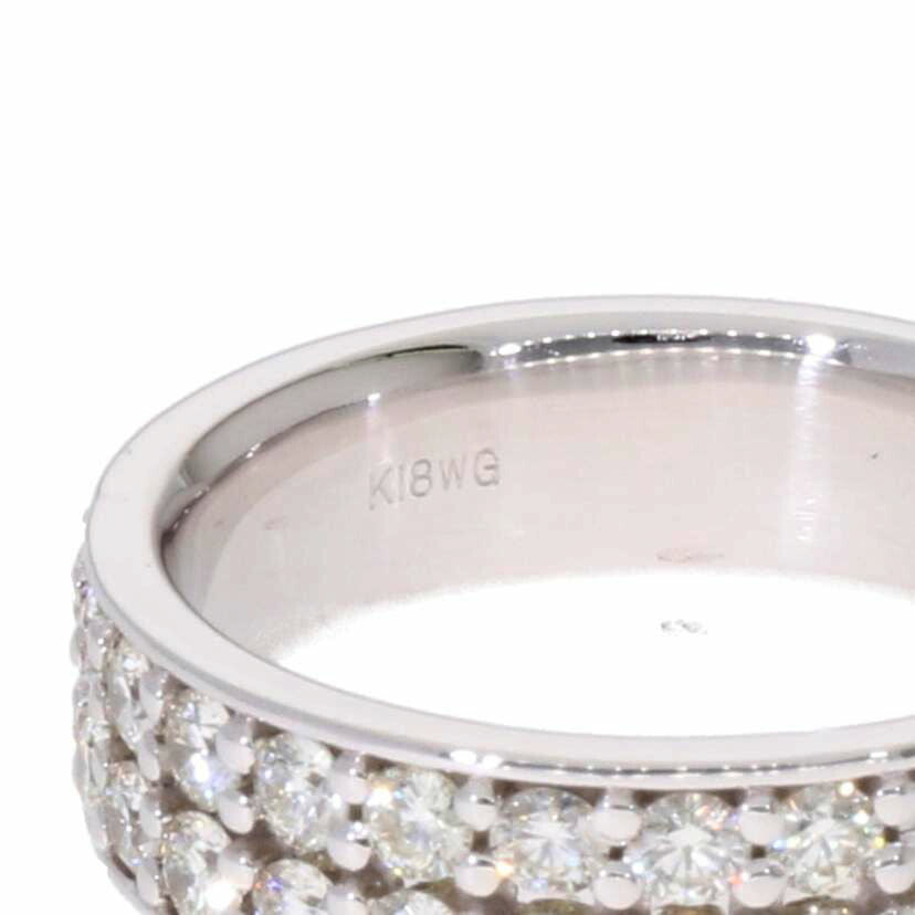/ K18WGダイヤリング 0.80ct//Aランク/75