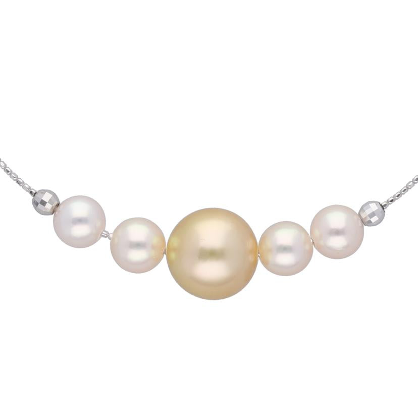 / K18WGパールブレスレット6-10㎜//Aランク/75