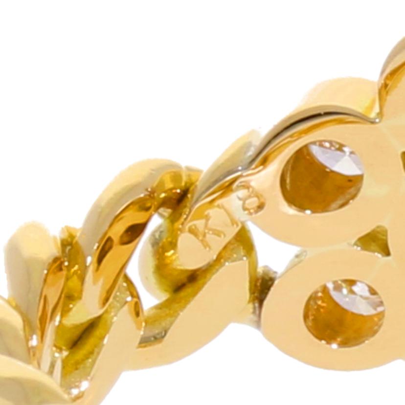 / K18ダイヤリング 0.10/0.41ct//Aランク/75