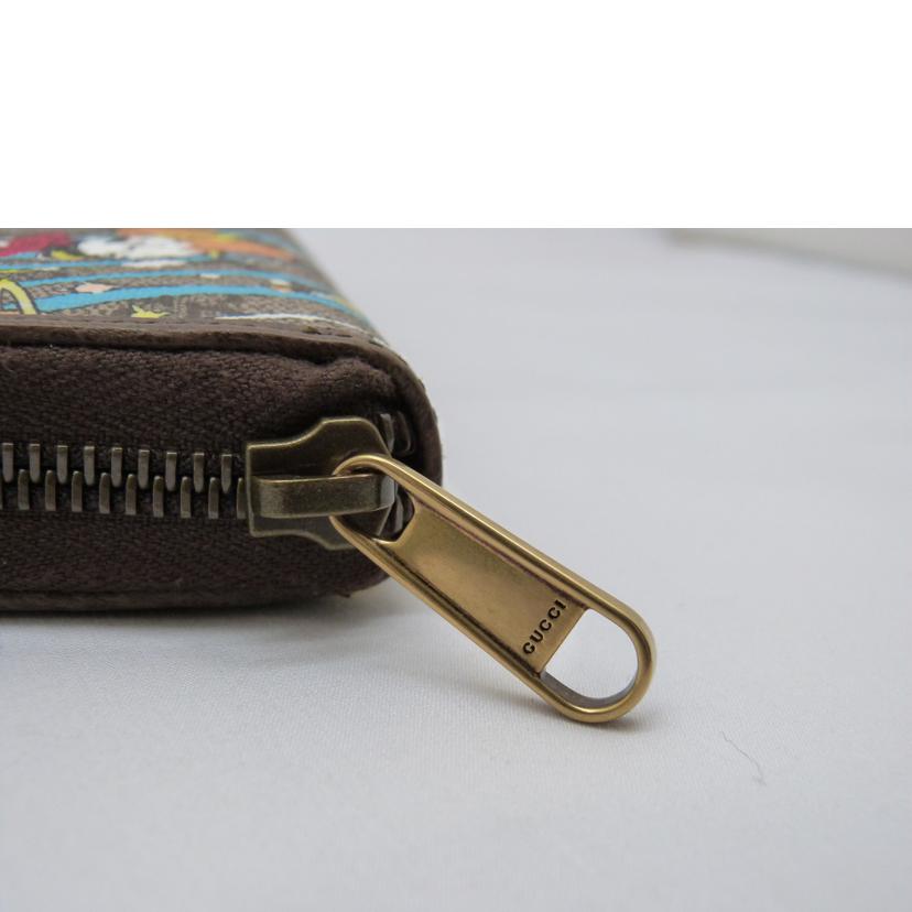 GUCCI グッチ/デxジズニーコラボ ドナルドダッグラウンドファスナー財布/647940//2184/Aランク/03