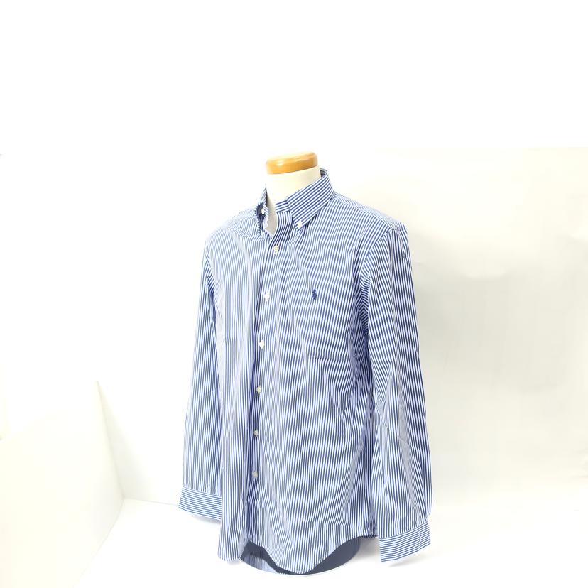 POLO Ralph Lauren ラルフローレン/長袖ストライプシャツ ワイシャツ ボーダー ブルー メンズ/MNPOWOV16822592//SAランク/65