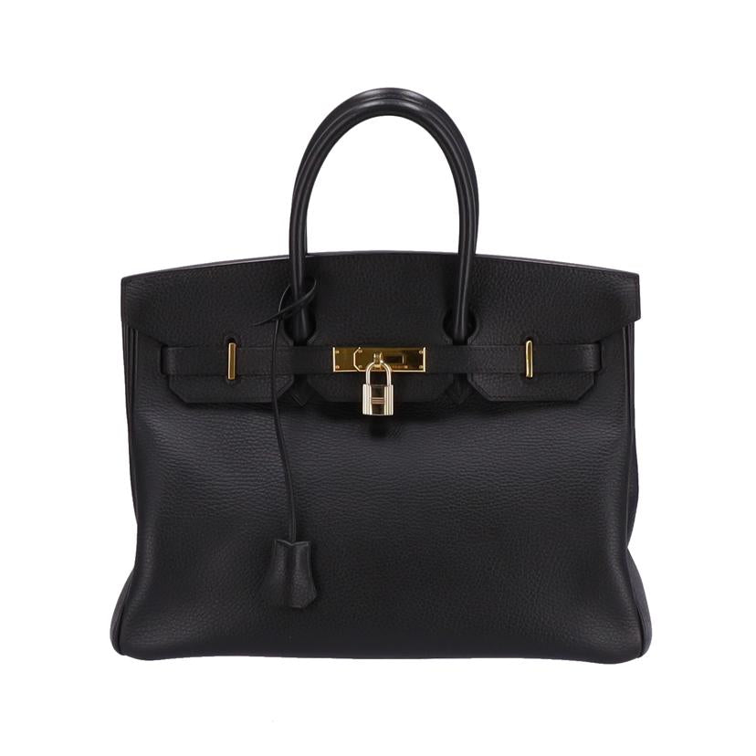 HERMES エルメス トートバッグ ハンドバッグ ゴールド金具 2001年頃製造/バーキン35/トゴ/ブラック//□E刻(01)/ABランク/75
