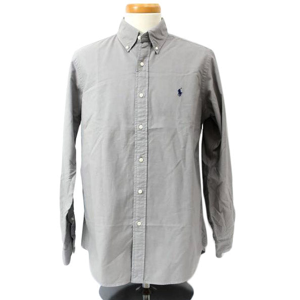 POLO Ralph lauren ラルフローレン/長袖シャツ ワイシャツ グレー 無地 シンプル メンズ/MNPOWOV16822684/Mサイズ/メンズインナー/SAランク/65【中古】