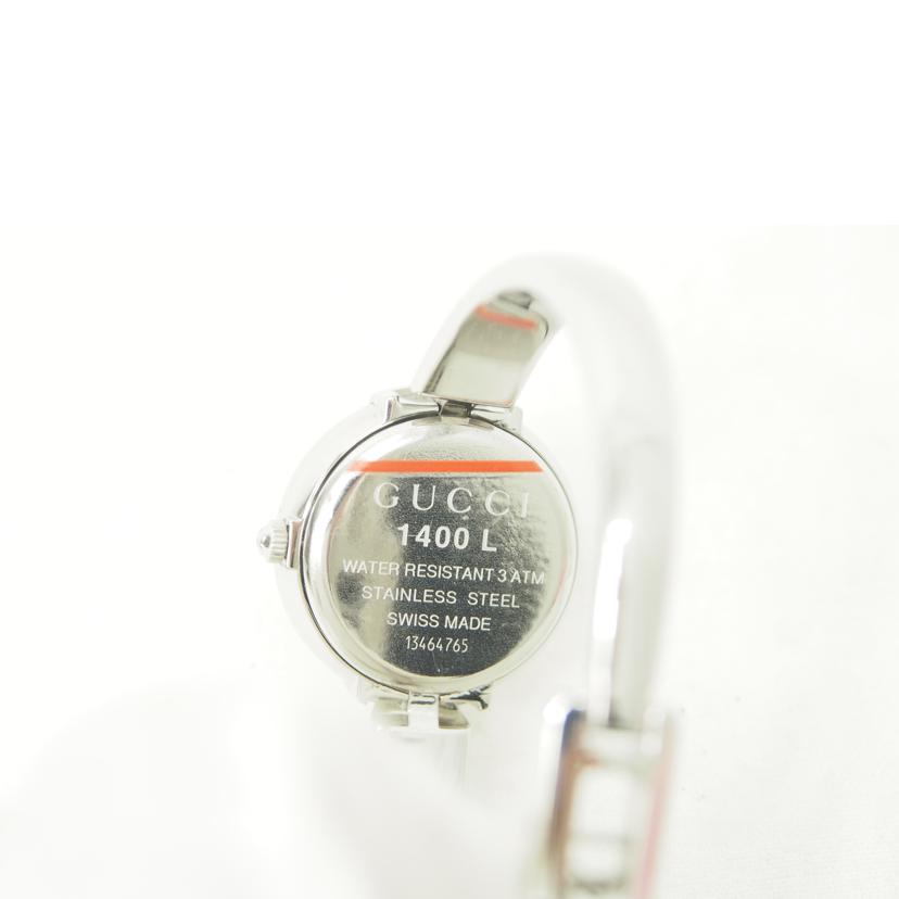 GUCCI/バングルウォッチ/クオーツ/ピンクシェル文字盤/1400L//13464765/Bランク/78