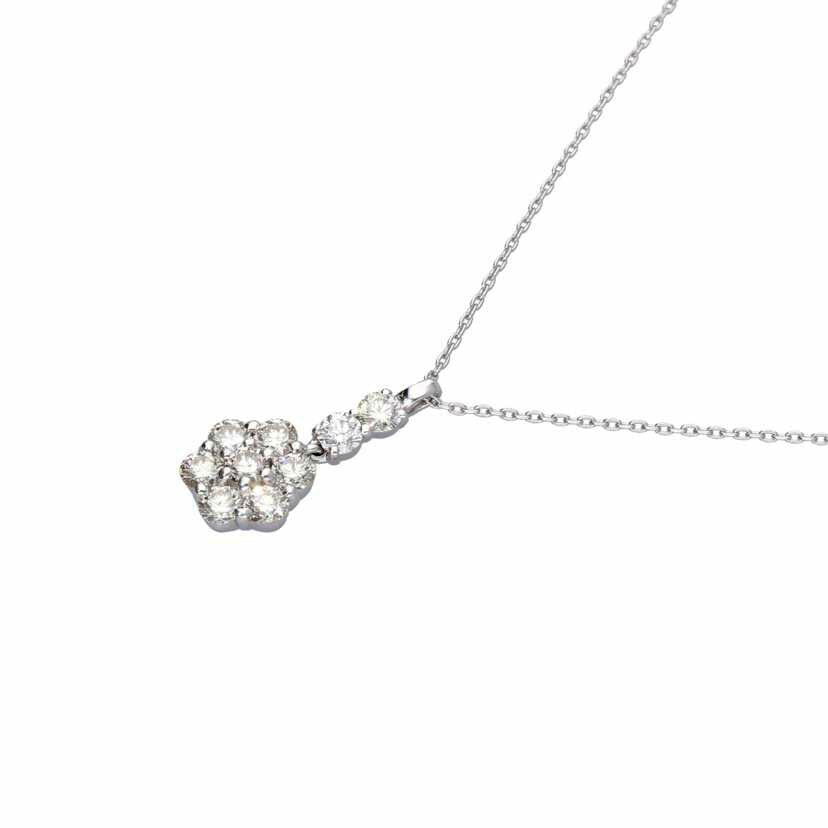/ K18WGダイヤネックレス 1.00ct//Aランク/75
