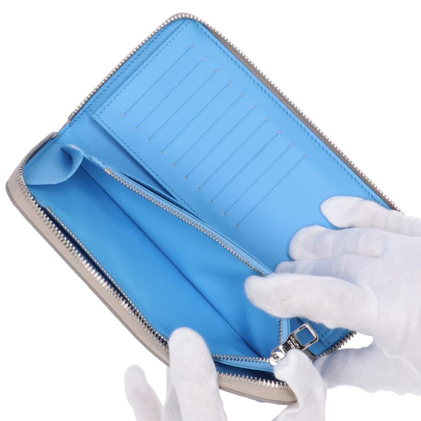 LOUIS VUITTON ルイヴィトン/ジッピーウォレット・ヴェルティカル GRY/SAX/M81573//ICタグ/SAランク/75