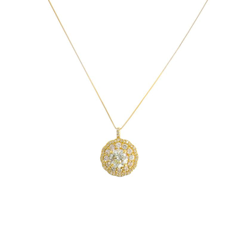 /◎ K18ダイヤネックレス1.306/0.75ct//Aランク/75