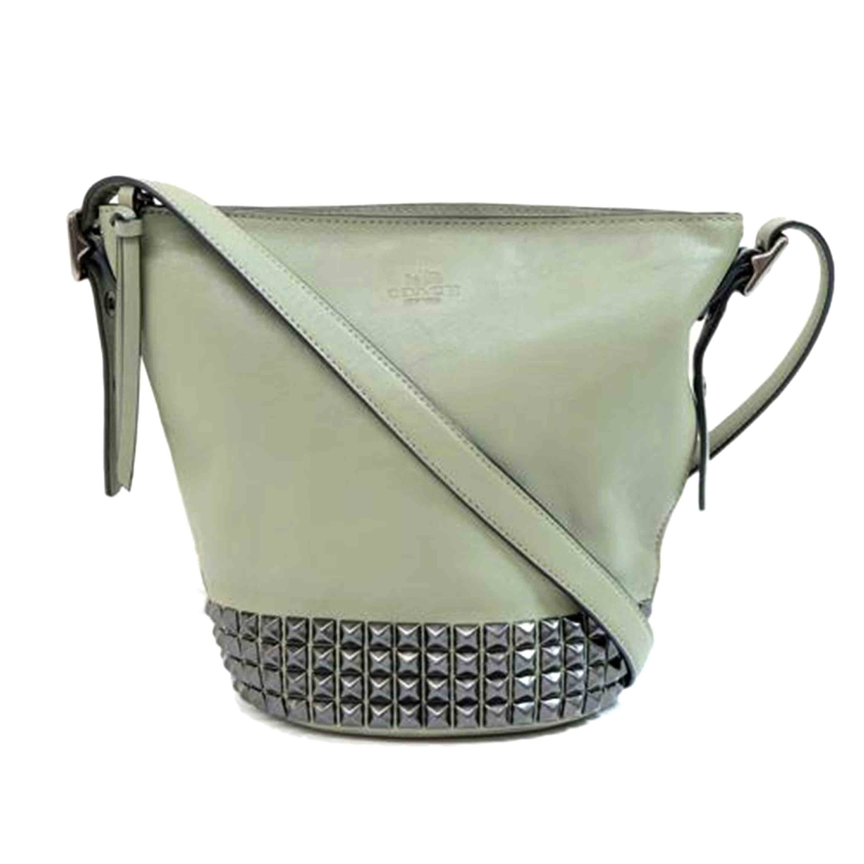 COACH コーチ/ブリーカーレザースタッズミニダッフル/32267//C14**/ABランク/71