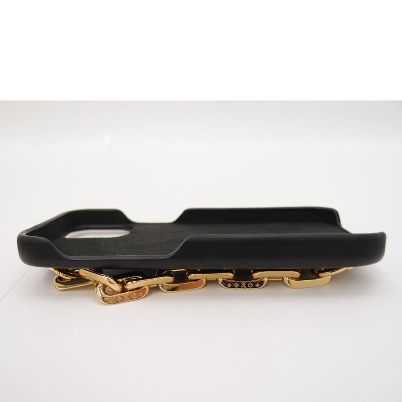 LOUIS VUITTON ルイ・ヴィトン アイフォン12ケース レザー 黒 レディース/IPHONEバンパークッサン12/ブラック/M81116//ME4261/SAランク/69