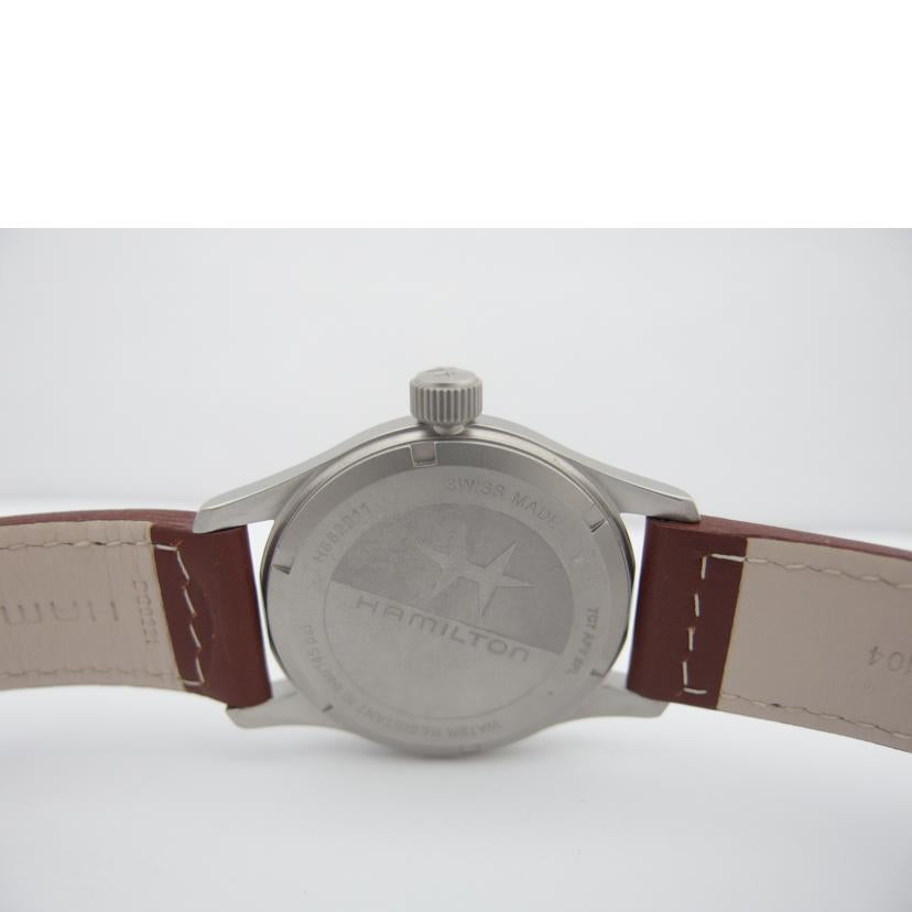 HAMILTON ハミルトン/カーキフィールド/クオーツ/レザーベルト/H68411533//H68****/Aランク/83