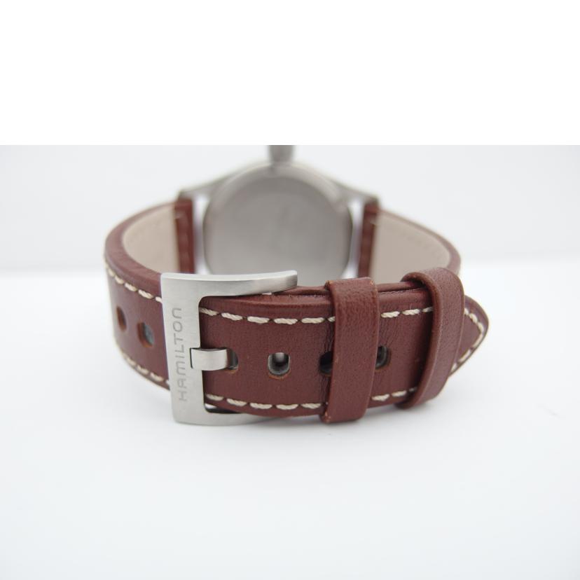HAMILTON ハミルトン/カーキフィールド/クオーツ/レザーベルト/H68411533//H68****/Aランク/83