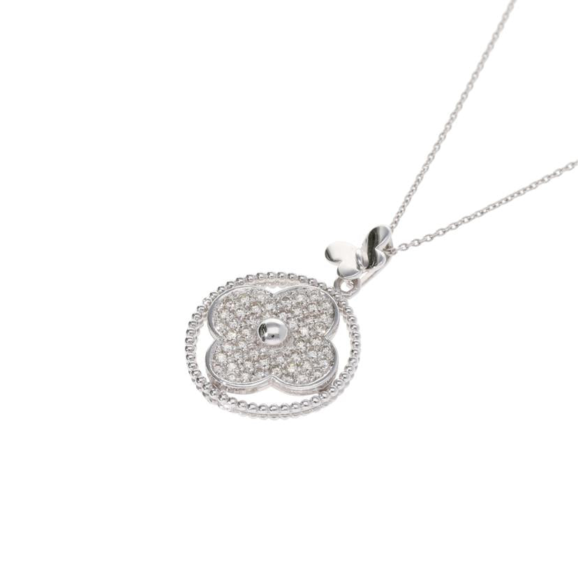 / ◎K18WGダイヤネックレス 0.70ct//Aランク/75