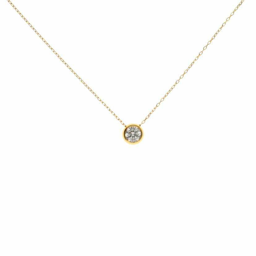 / K18ダイヤネックレス0.343ct//Aランク/75