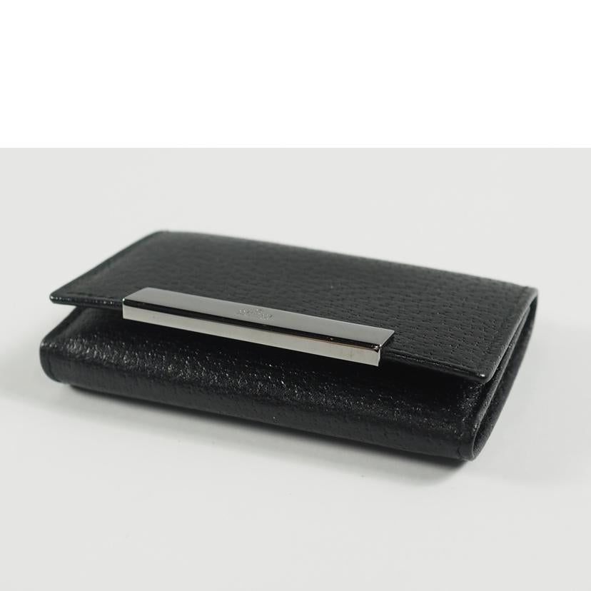 GUCCI グッチ/6連キーケース/ロゴプレート レザー/黒/033 2184 0051//ABランク/79